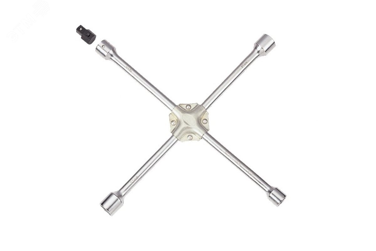 Изображение товара Ключ колесный крестообразный 400 мм 17, 19, 21, 22 мм для автотранспорта