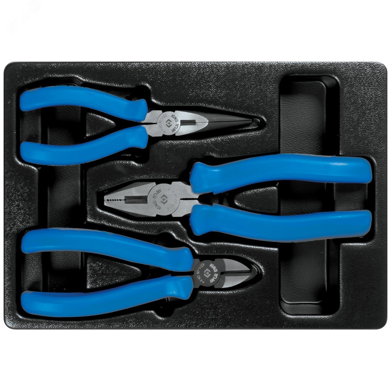 Изображение товара Набор пассатижей и бокорезов с ложементом, 3 предмета