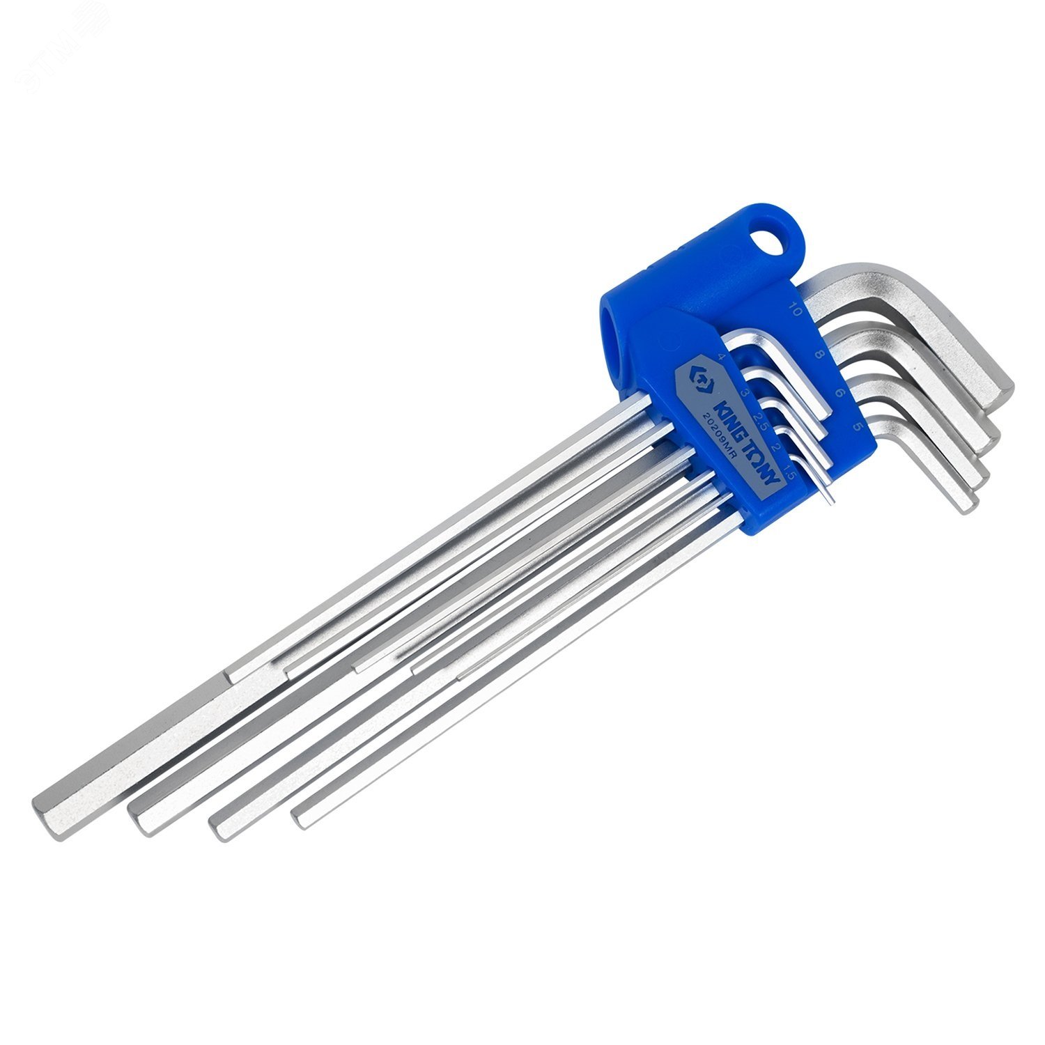 Изображение товара Набор Г-образных шестигранников, 1,5-10 мм, длинные, 9 предметов (шт)