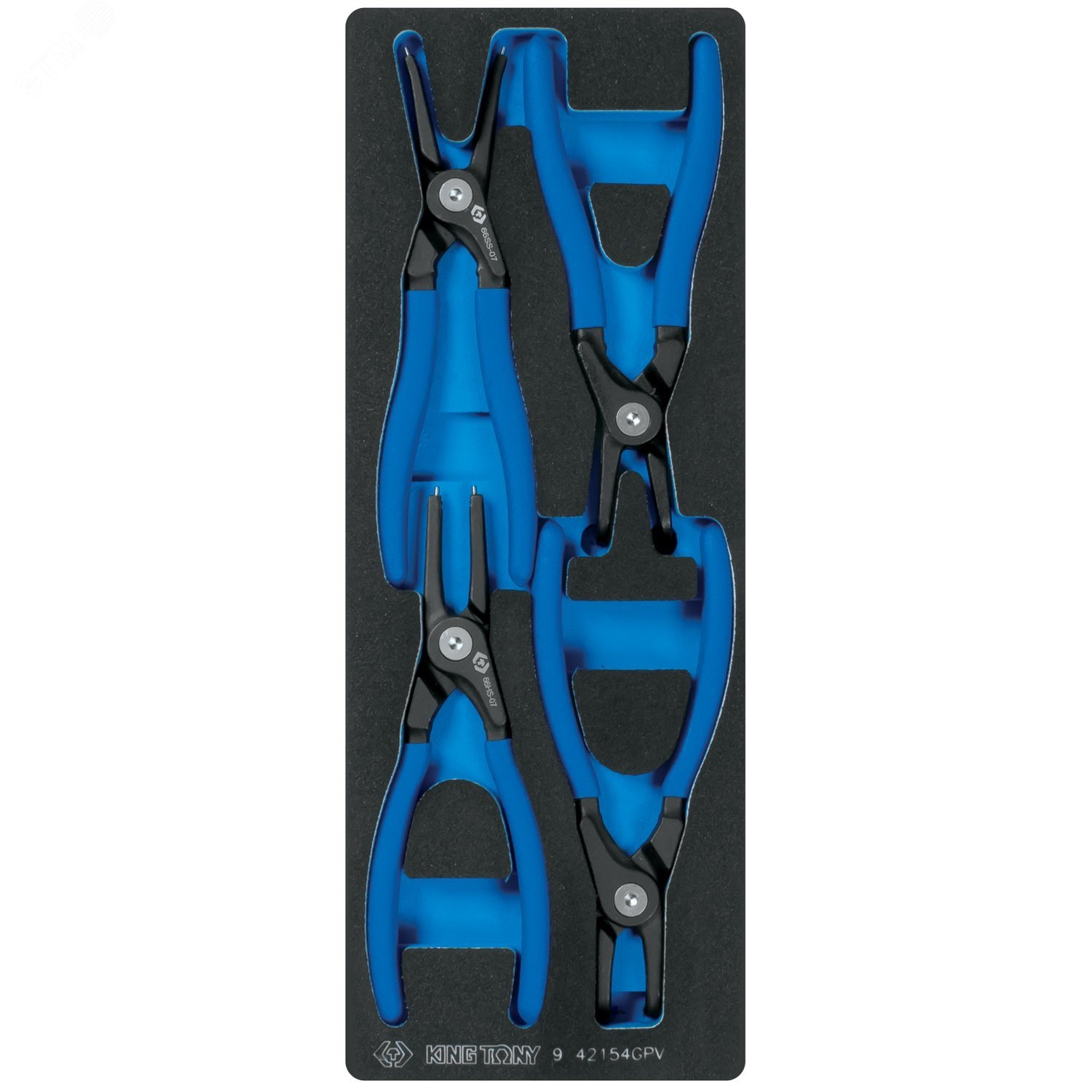 Изображение товара Набор съемников стопорных колец 4 предмета монтаж демонтаж инструменты для автосервиса