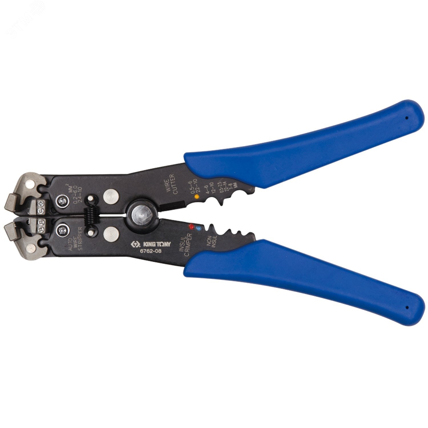 Изображение товара Стриппер для зачистки, резки проводов и обжима изолированных клемм Кинг Тони