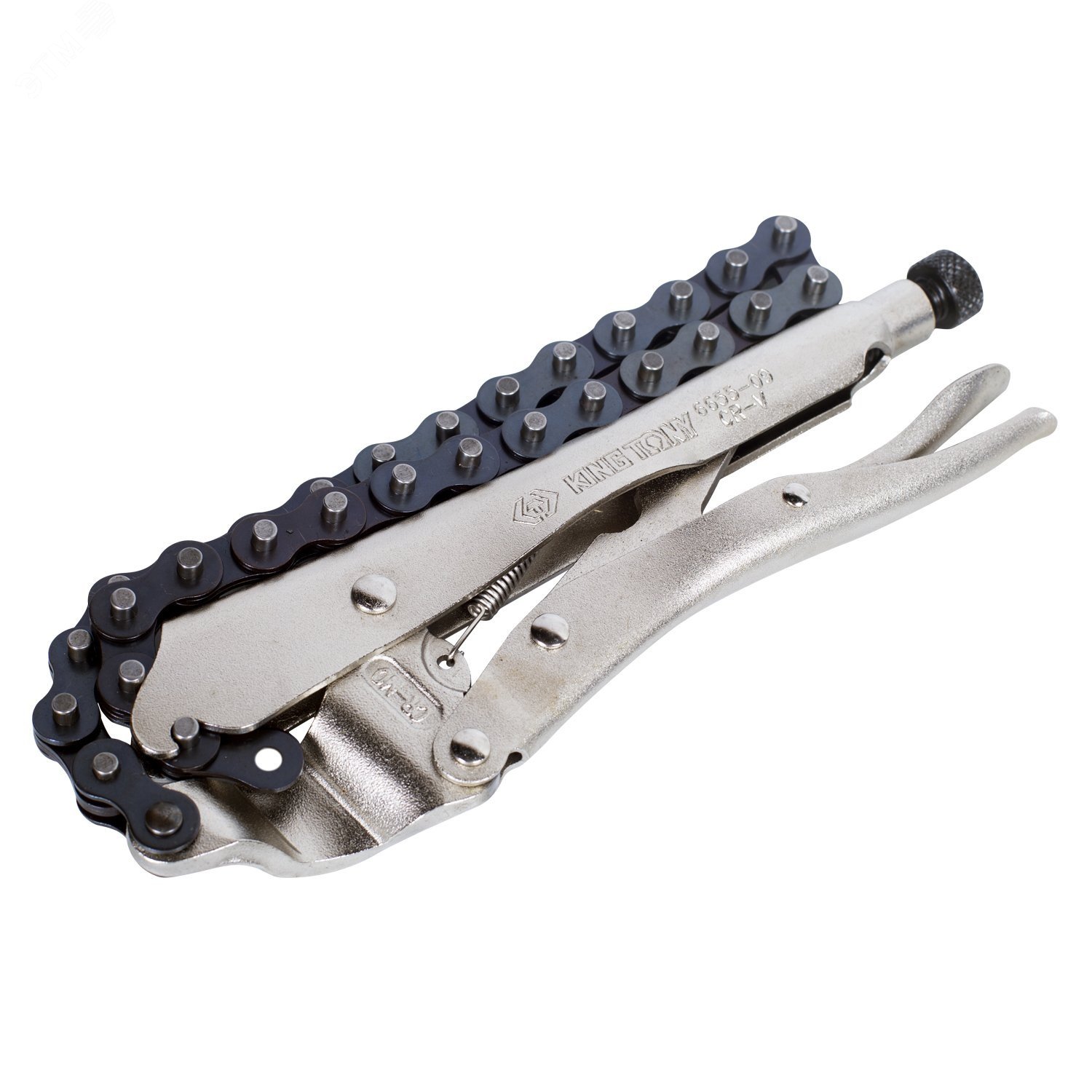 Изображение товара Съемник масляных фильтров цепной с фиксатором 60-140 мм King Tony