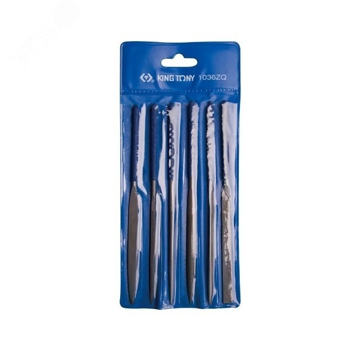 Изображение товара Набор надфилей 6 предметов из конструкционной стали GCR15 КТ