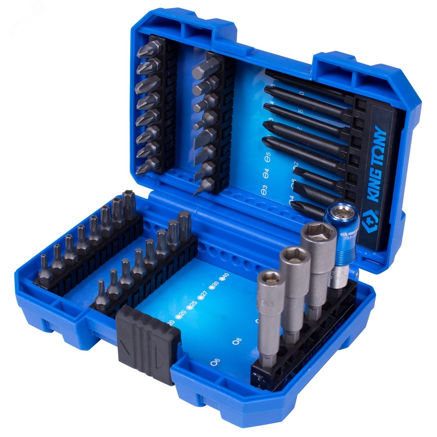 Изображение товара Набор для шуруповерта 44 предмета в прочном кейсе от King Tony
