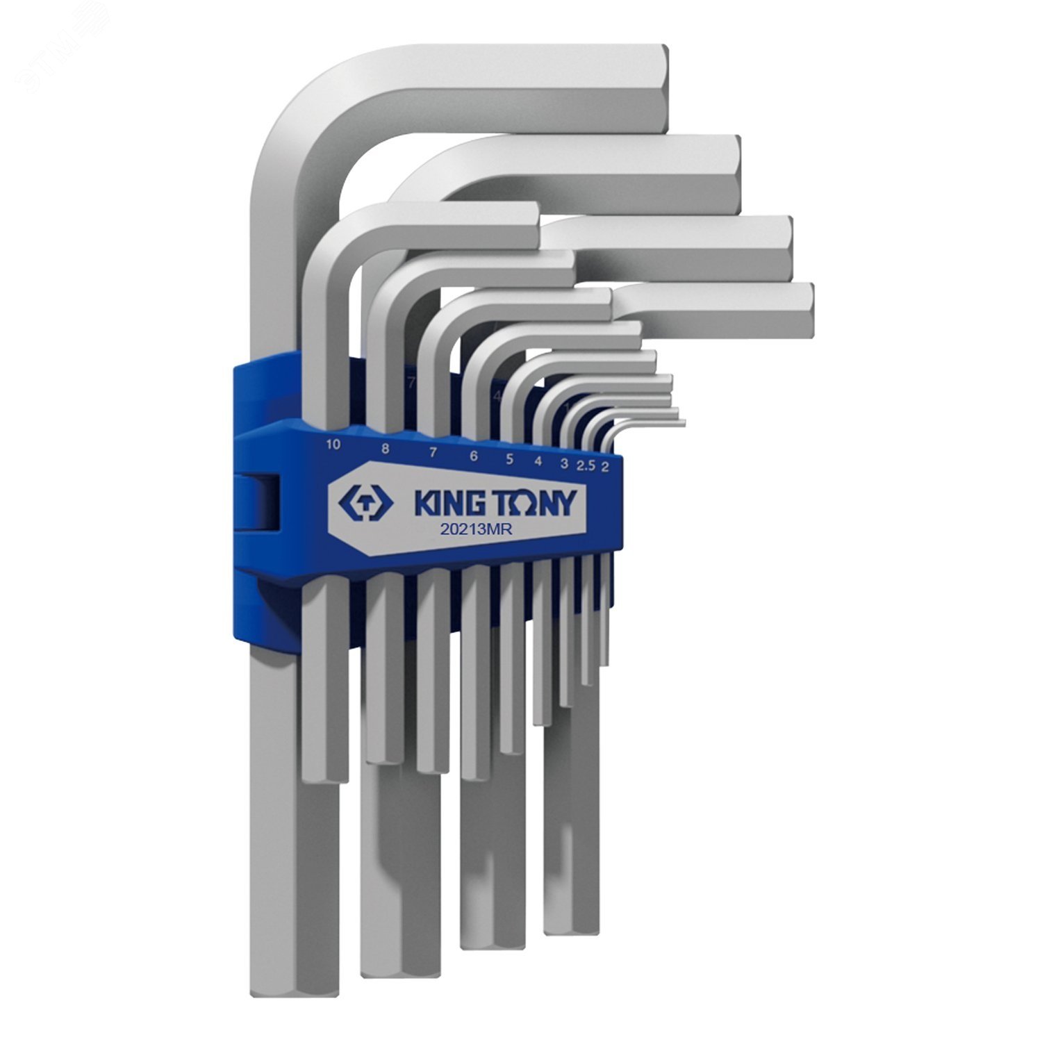 Изображение товара Набор Г-образных шестигранников 2-19 мм, 13 предметов от King Tony