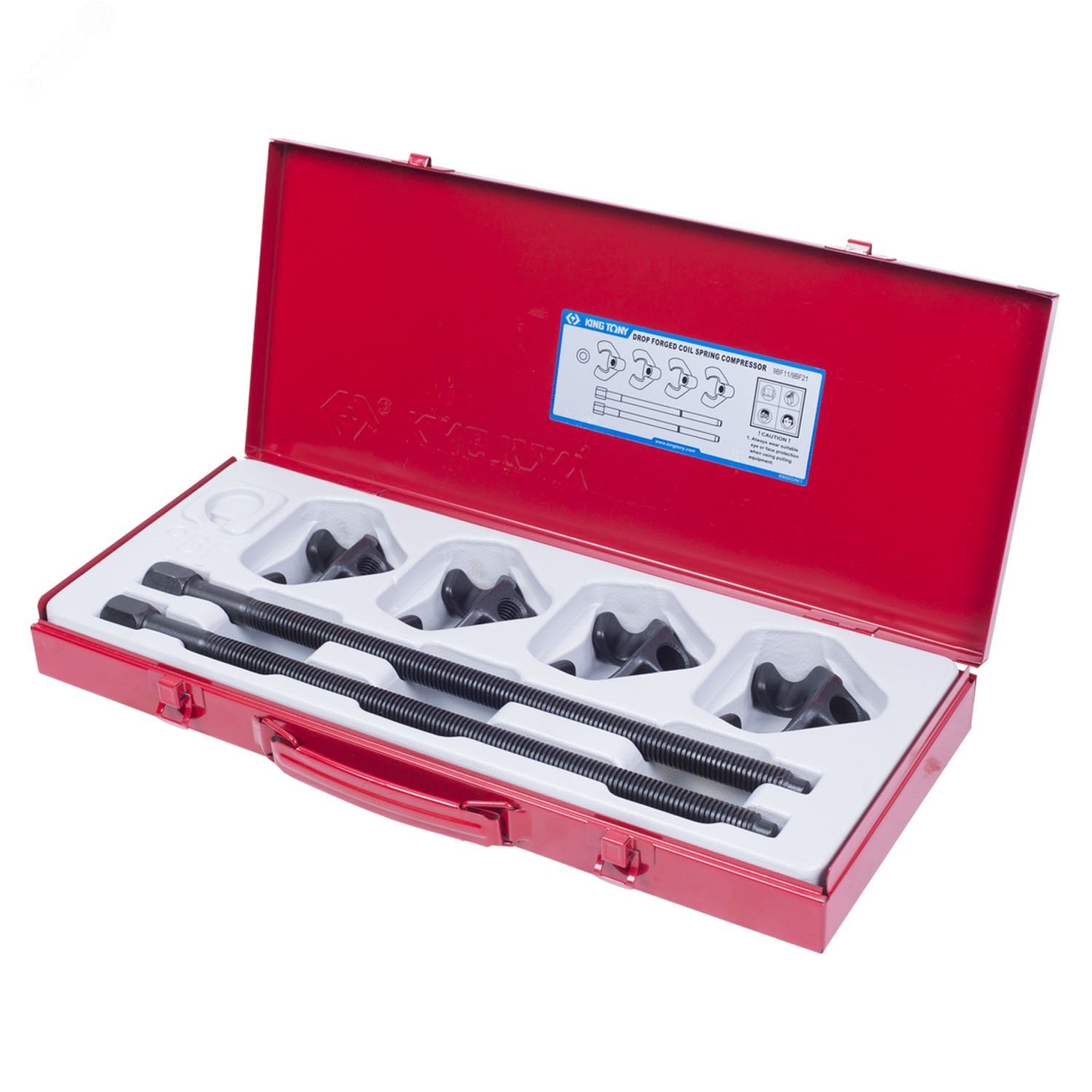 Изображение товара Набор для стяжки пружин амортизатора 85-370 мм кованые крюки 6 шт