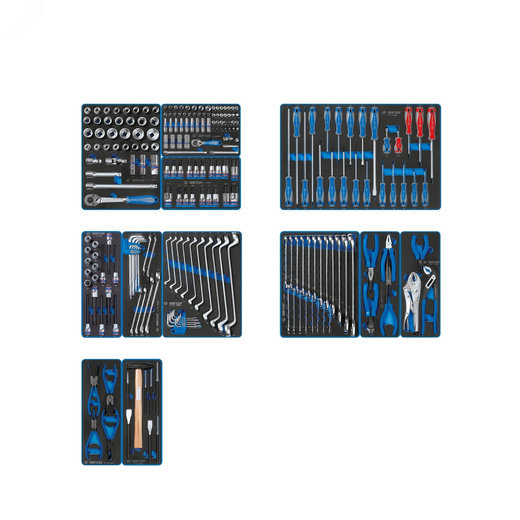 Изображение товара Набор инструментов EFFORT, 235 предметов, для тележки