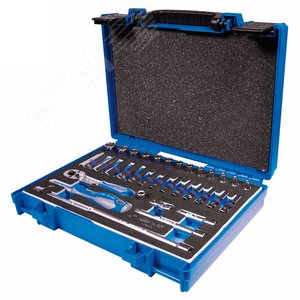 Изображение товара Набор торцевых головок с принадлежностями 1/4', шестигранные, 4-14 мм, 34 предмета (шт)