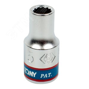 Изображение товара Головка торцевая стандартная двенадцатигранная 1/4', 5 мм (шт)