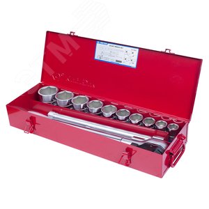 Изображение товара Набор торцевых головок с принадлежностями 3/4', шестигранные, 22-50 мм, 14 предметов (шт)