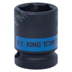 Головка торцевая ударная шестигранная 1/2', 21 мм King Tony