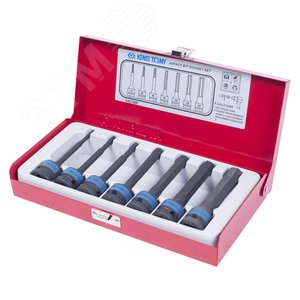 Изображение товара Набор ударных торцевых насадок 1/2', HEX, 4-14 мм, L = 100 мм, 7 предметов (шт)