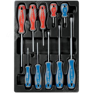 Изображение товара Набор отверток, ложемент, 10 предметов (шт)