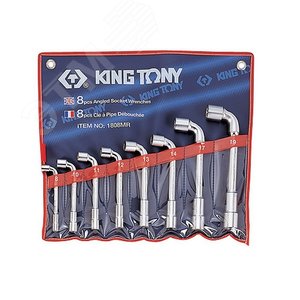 Изображение товара Набор торцевых L-образных ключей, 8-19 мм, 8 предметов (шт)