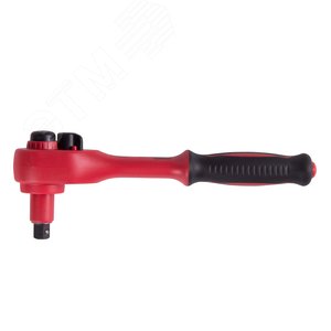 Изображение товара Трещотка диэлектрическая 3/8'' 200 мм 24 зубца флажковая с кнопкой фиксатор (шт)