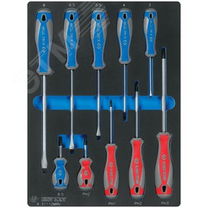 Изображение товара Набор отверток, ложемент, 10 предметов (шт)