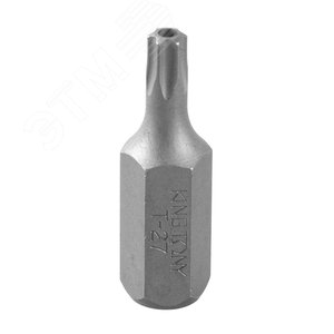 Изображение товара Вставка (бита) торцевая 10 мм, TORX, Т27, L = 36 мм, с отверстием (шт)