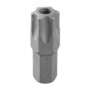 Изображение товара Вставка (бита) торцевая 10 мм, TORX, Т60, L = 36 мм, с отверстием (шт)