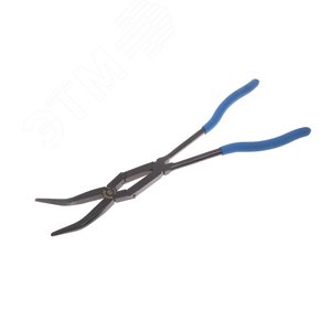 Изображение товара Плоскогубцы тонконосые удлиненные, 340 мм, загнутые, двойной шарнир (шт)