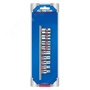 Изображение товара Набор торцевых головок 1/4', шестигранные, 5/32'-1/2', 9 предметов (шт)