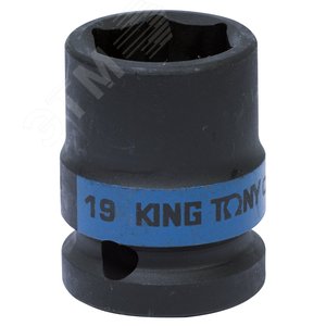 Головка торцевая ударная шестигранная 1/2', 19 мм King Tony