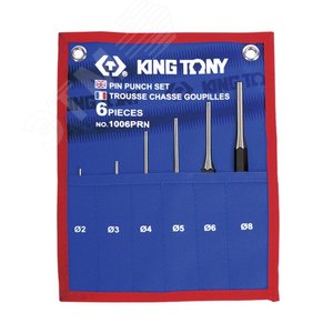 Изображение товара Набор выколоток, чехол из теторона, 6 предметов (шт)