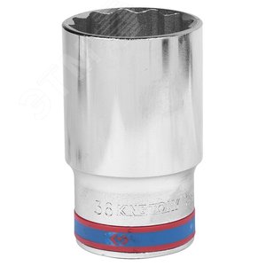 Изображение товара Головка торцевая глубокая двенадцатигранная 1/2', 34 мм (шт)