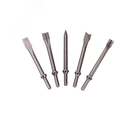 Изображение товара Комплект сменных зубил 175 мм с шестигранным хвостовиком 5 шт