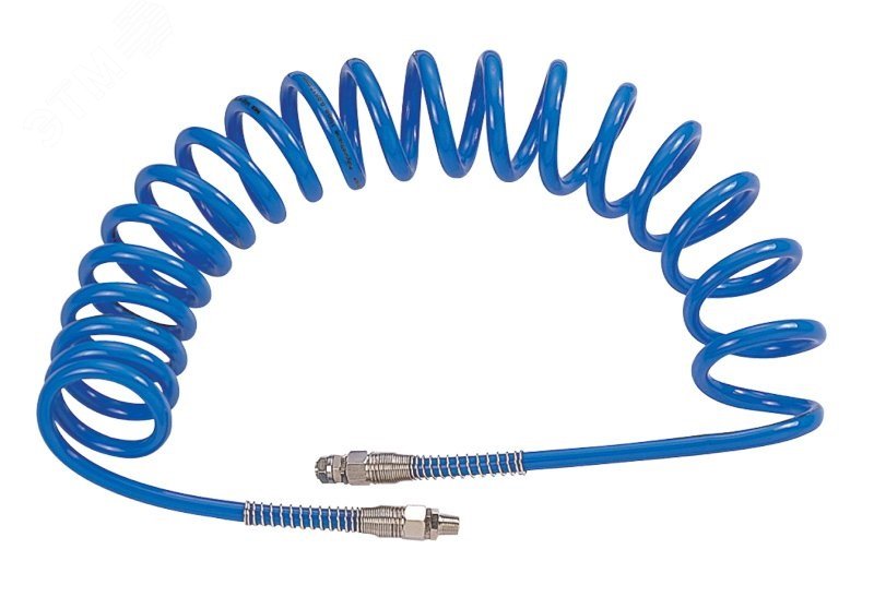 Изображение товара Пневматический спиральный шланг высокого давления 15 м 10х15 мм MIGHTY SEVEN SD-23315