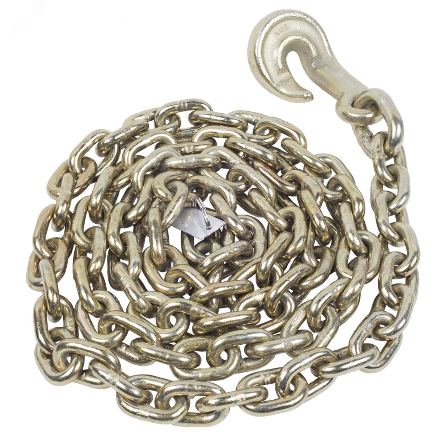 Изображение товара Цепь рихтовочная с крюком 3.2 тонны для кузовных работ Мастак