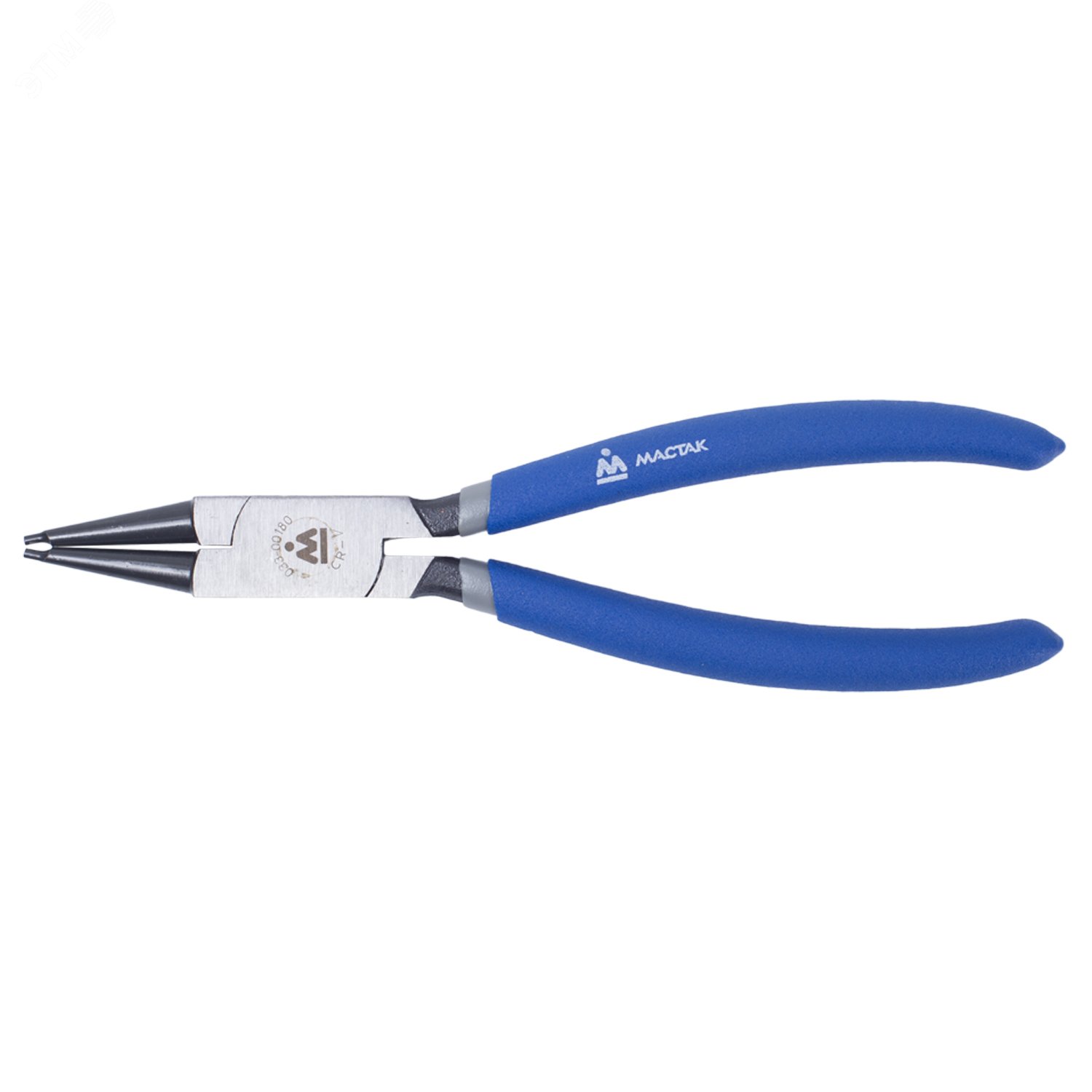 Изображение товара Съемник для стопорных колец 180 мм прямые губки сжатие Мастак