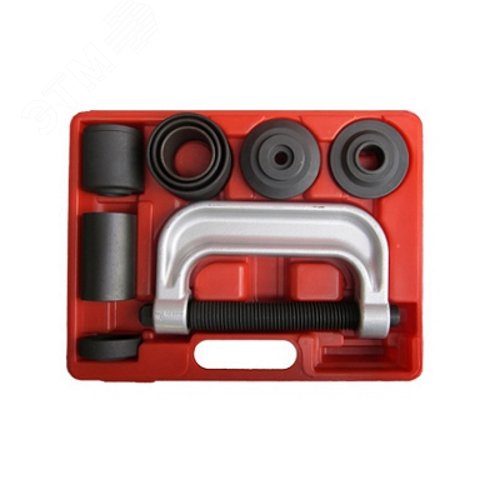 Изображение товара Набор оправок для монтажа и демонтажа сайлентблоков 10 предметов Мастак