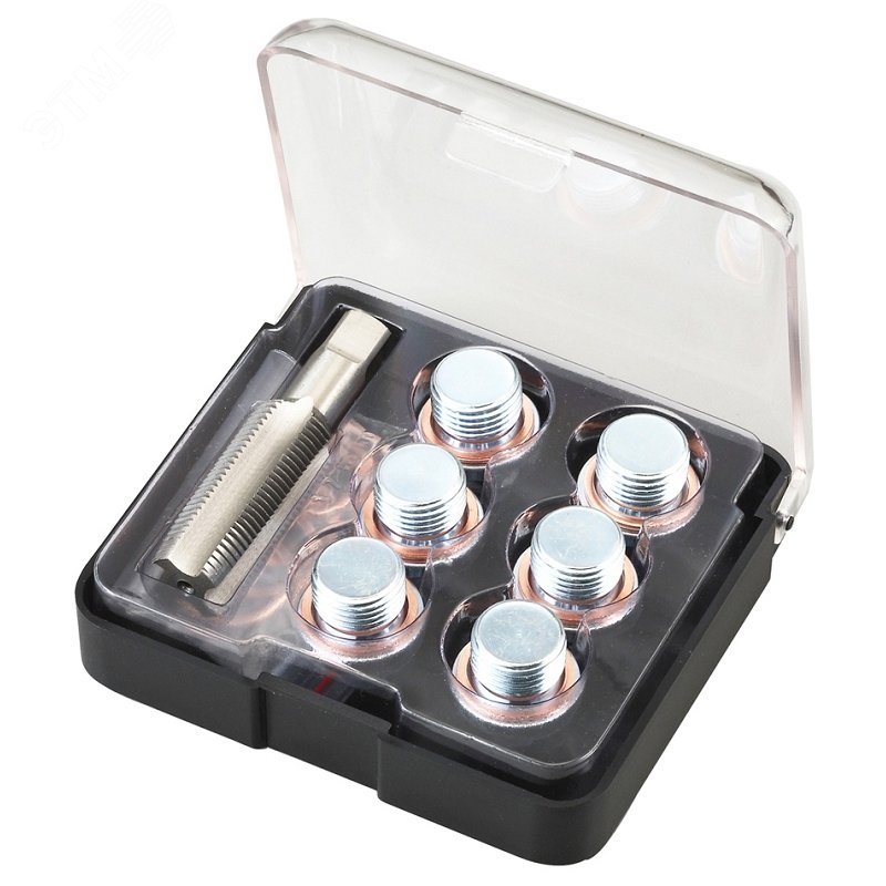 Изображение товара Набор для ремонта масляных пробок М17х1.5 кейс 19 предметов