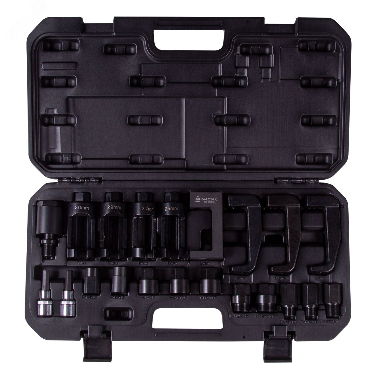 Изображение товара Съемник дизельных форсунок кейс 21 предмет для автомобилей и промышленности