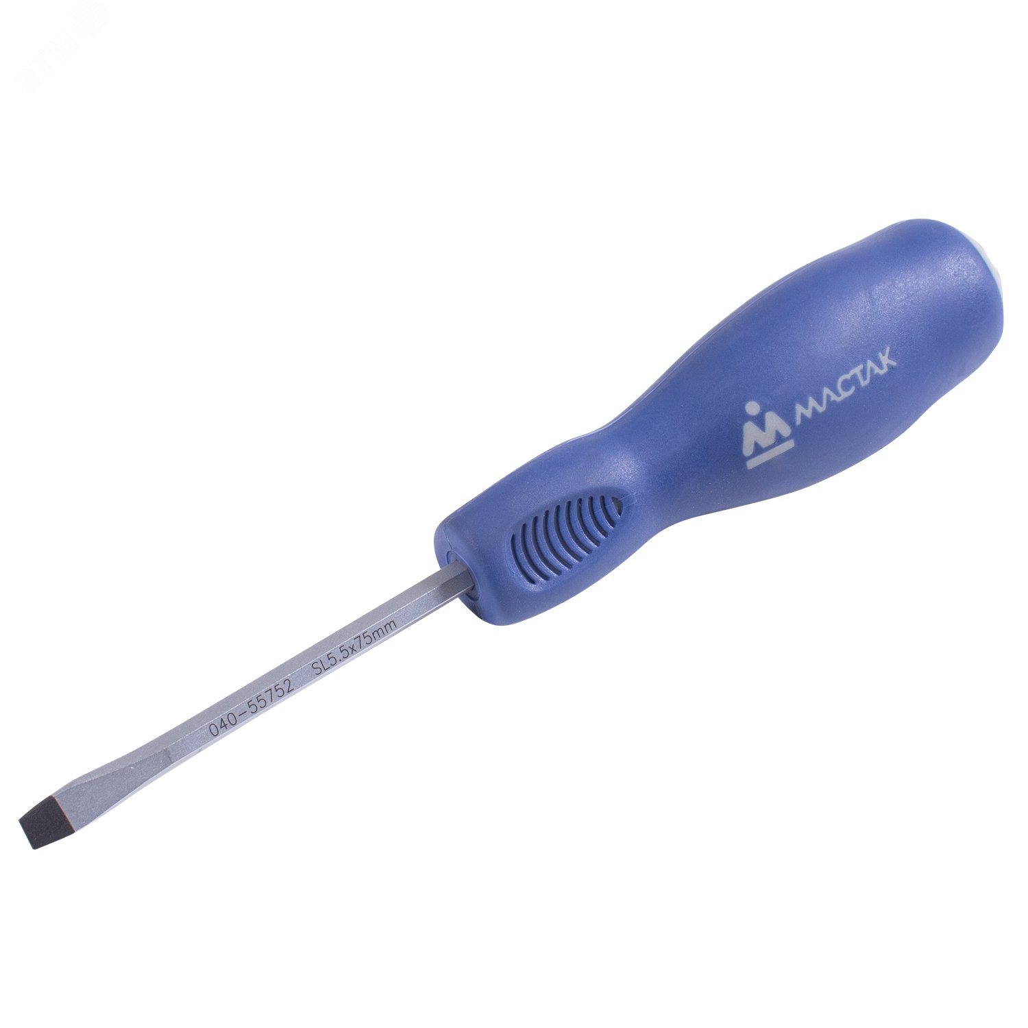 Изображение товара Отвертка шлицевая 5.5x75 мм силовая держатель Мастак