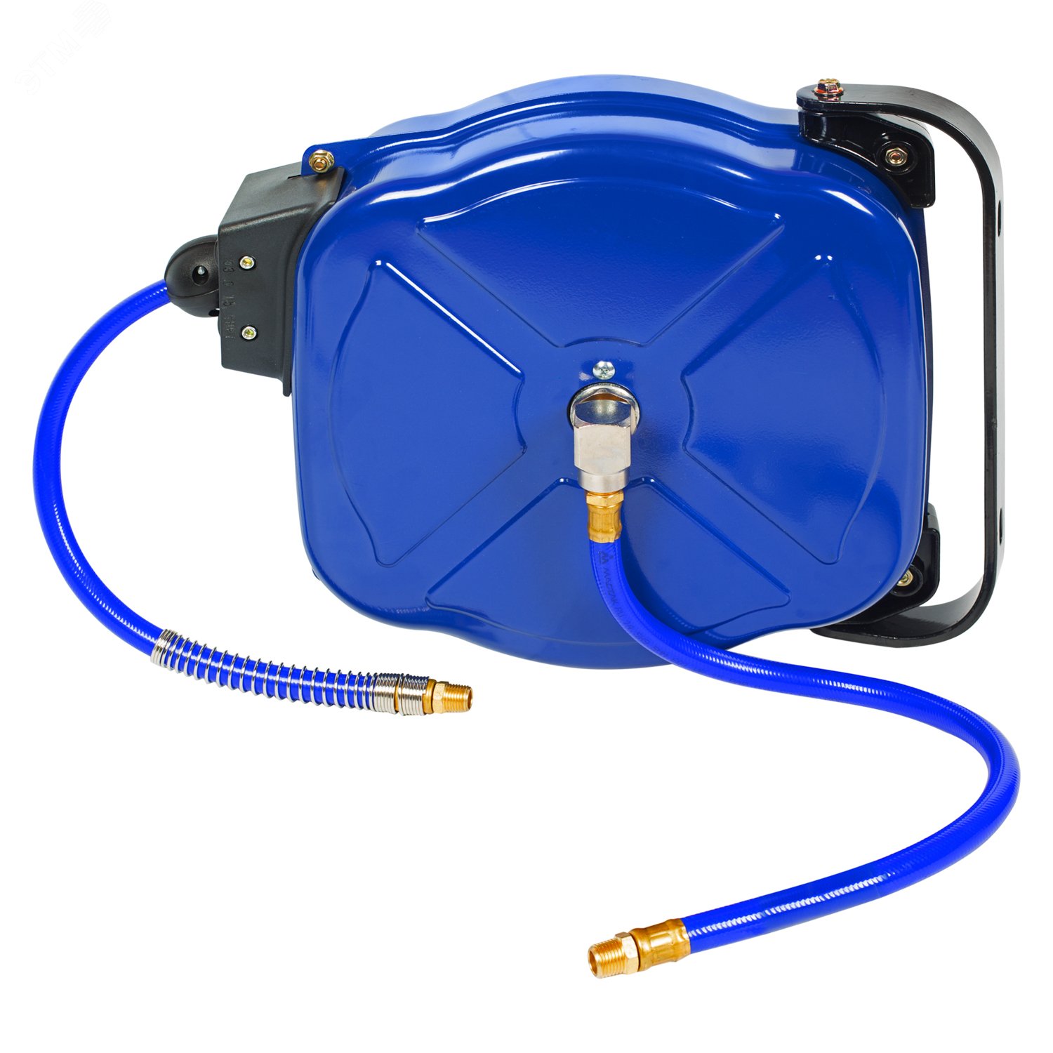 Изображение товара Полиуретановый шланг на автоматической катушке 10 м 1/4 резьба для пневматики