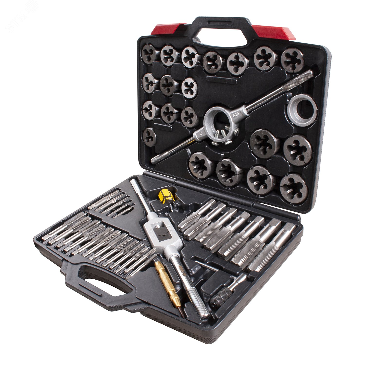 Изображение товара Набор метчиков и плашек SK-5 1/4'-1' кейс 51 предмет (шт)