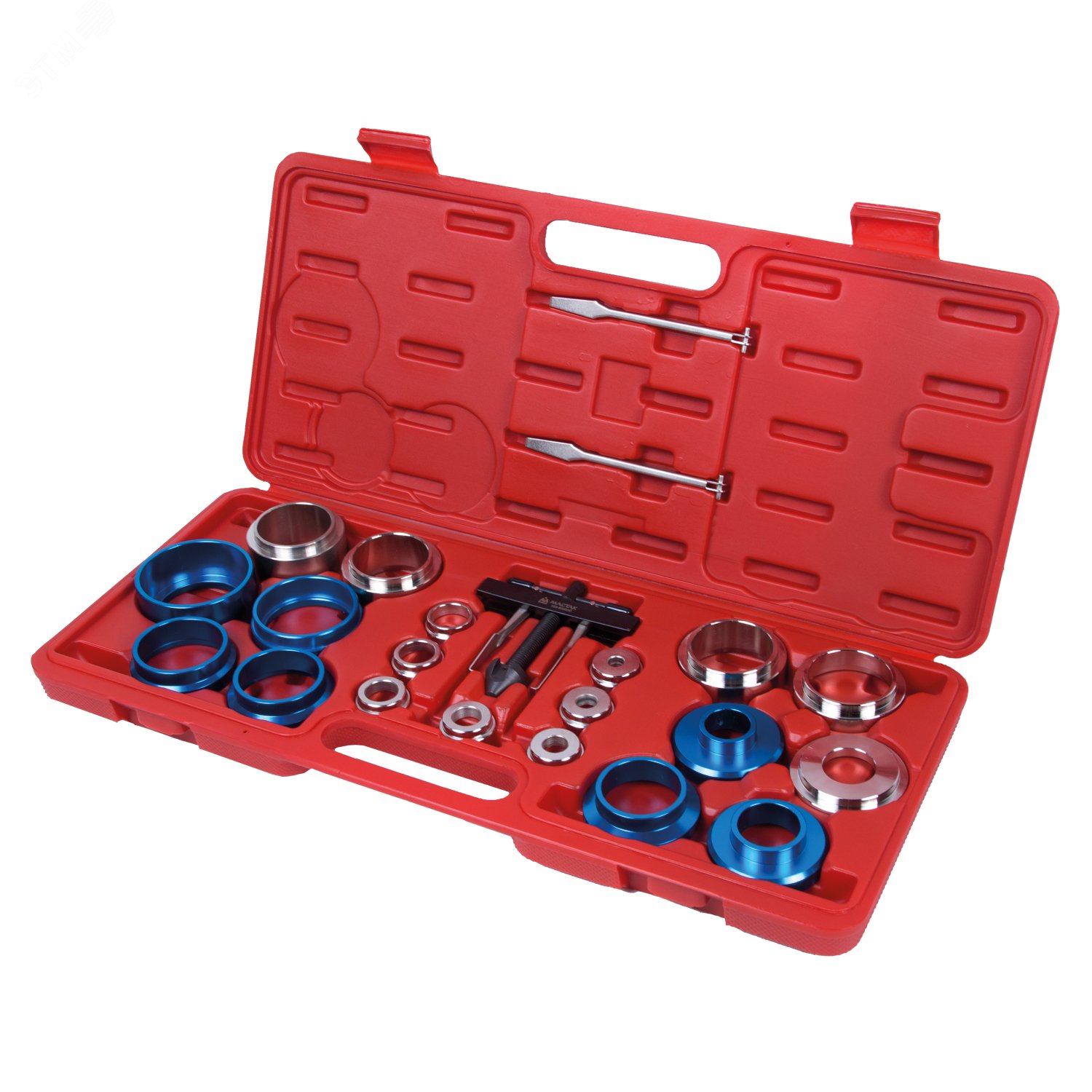 Изображение товара Набор оправок для монтажа и демонтажа сальников 27-58 мм 22 шт Мастак