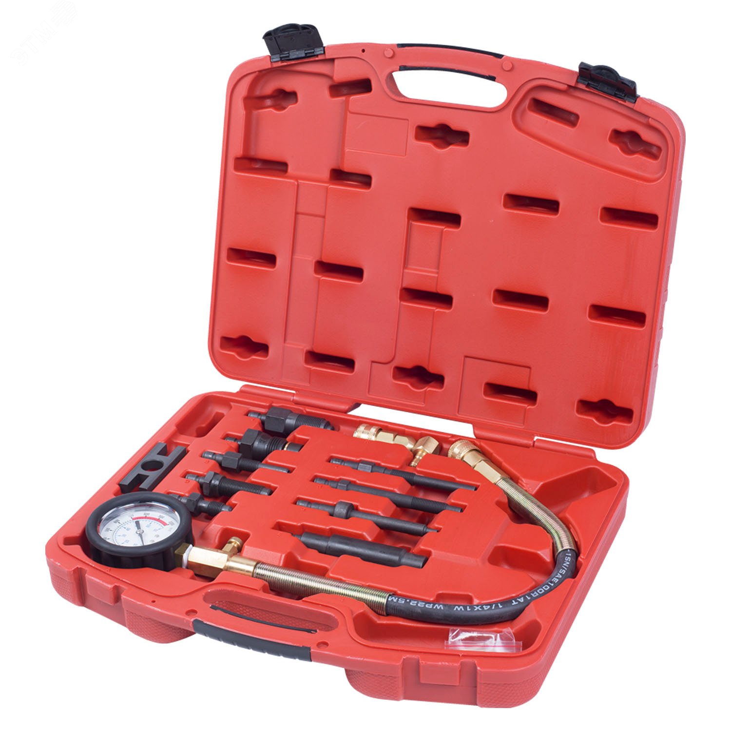 Изображение товара Дизельный компрессометр 0-70 атм комплект адаптеров Мастак