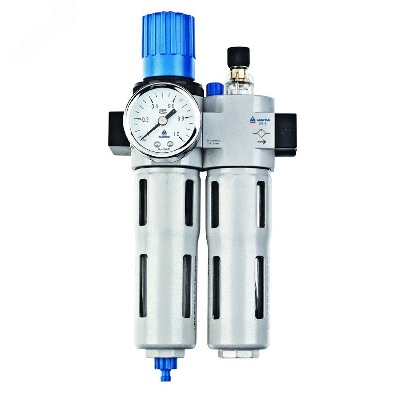 Изображение товара Фильтр влагоотделитель с редуктором и лубрикатор 1/2' 16 бар (шт)