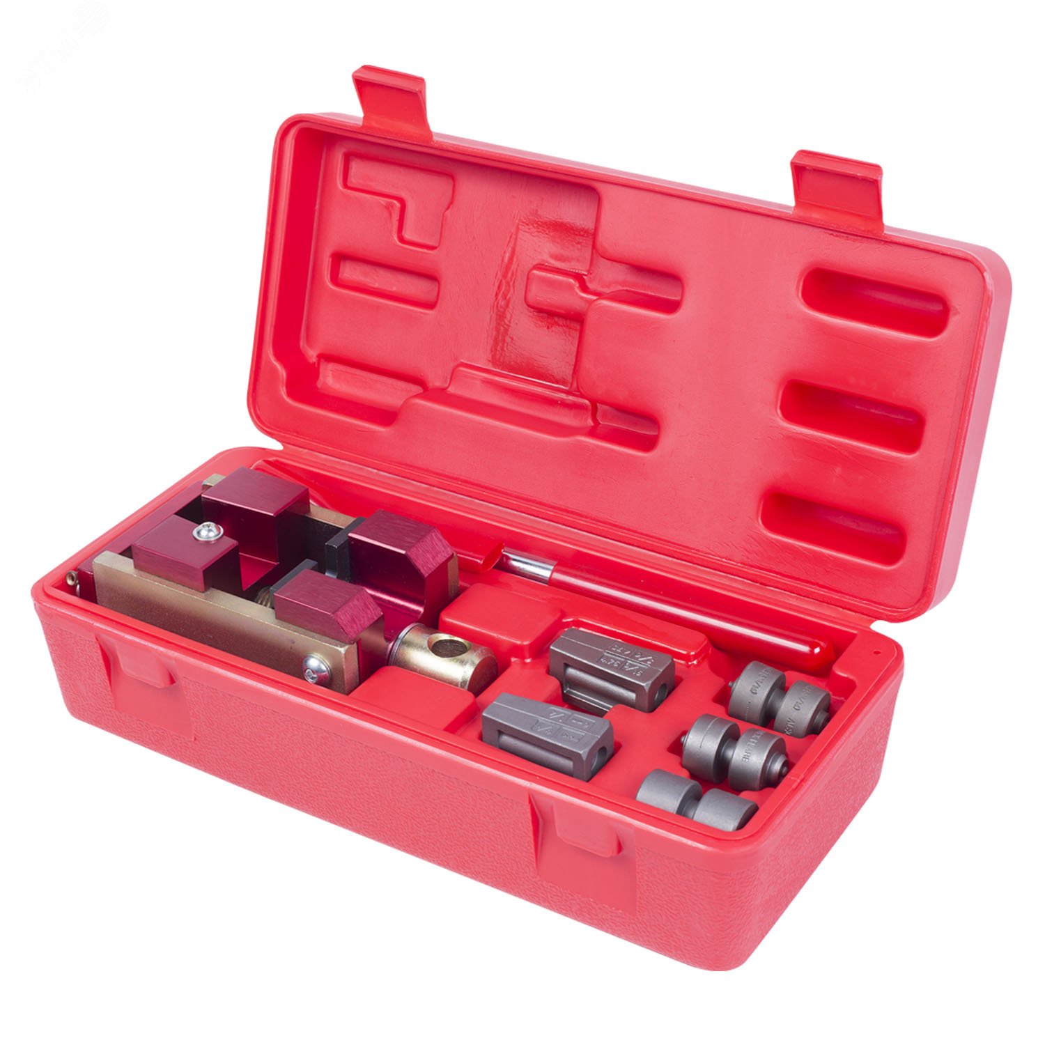 Изображение товара Приспособление для развальцовки тормозных трубок 4.75 6 мм кейс 7 предметов (шт)