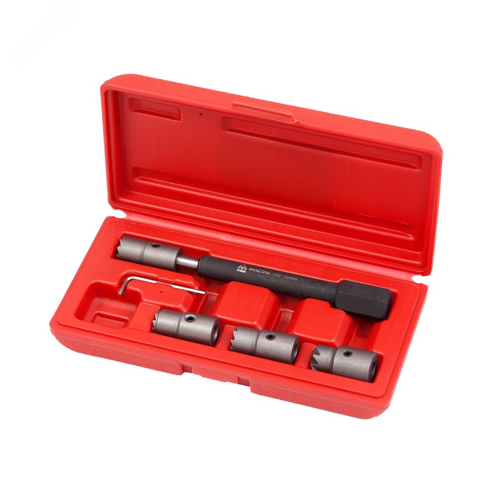 Изображение товара Набор фрез для правки седел дизельных форсунок 6 предметов Мастак