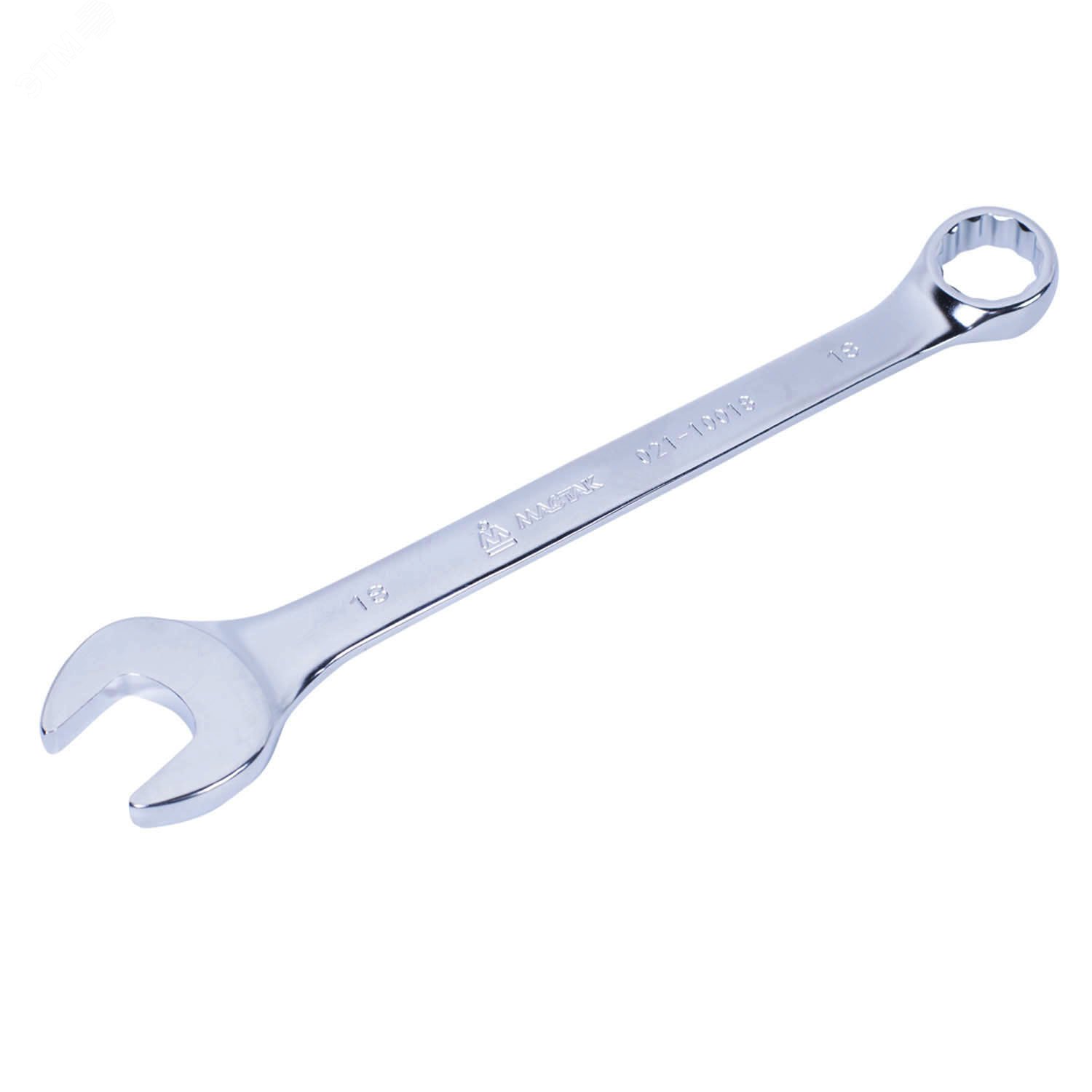Изображение товара Ключ комбинированный 18 мм Мастак серия 021-100 надежный инструмент для домашнего и профессионально