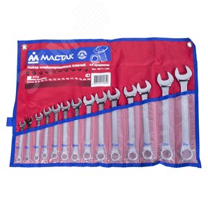 Изображение товара Набор комбинированных ключей 8-24 мм 14 предметов (шт)