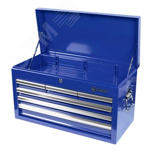 Ящик инструментальный 6 полок синий