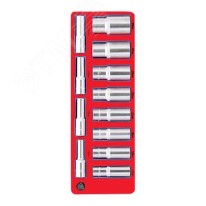 Изображение товара Набор глубоких головок 1/2' двенадцатигранные ложемент 12 предметов (шт)