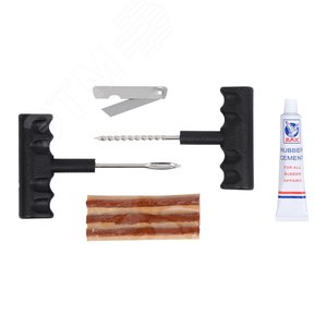 Изображение товара Набор для ремонта бескамерных шин 6 предметов (шт)