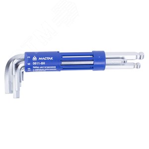 Изображение товара Набор Г-образных шестигранников 2-10 мм 8 предметов (шт)