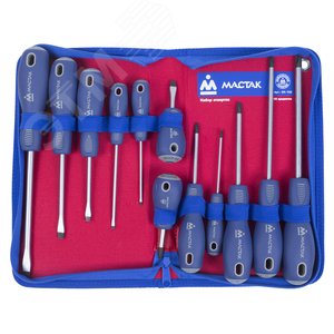 Изображение товара Набор отверток в футляре на молнии 12 предметов (шт)