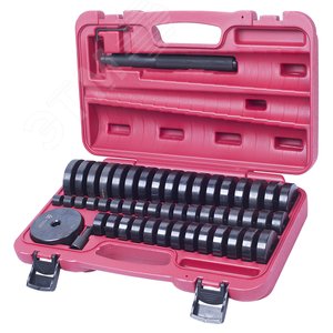 Изображение товара Набор оправок для монтажа и демонтажа подшипников 18-74 мм кейс 49 предметов (шт)